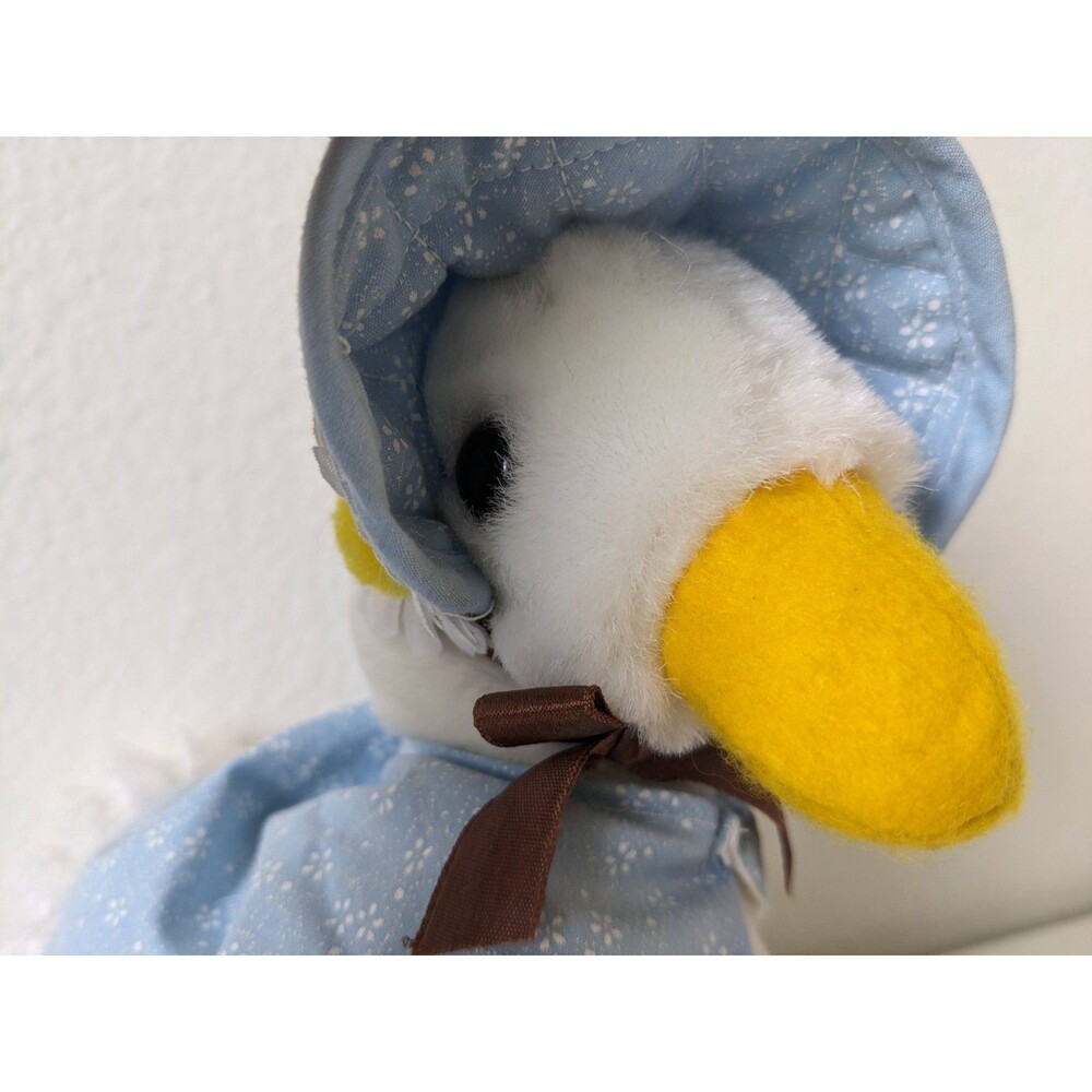 Vintage Duck Mother Goose Cottage Core Farm Decor Plush Stuffed Animal Applause - Picture 5 of 10